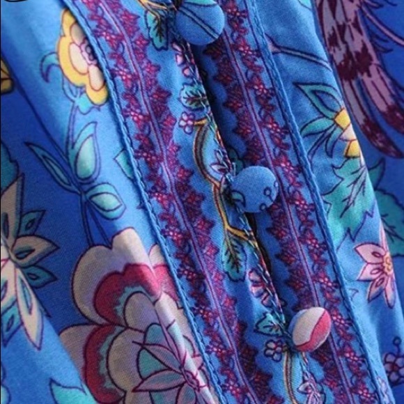 Lovebird Playdress Mini DRESS Short Sleeve Blue - Picture 4 of 6